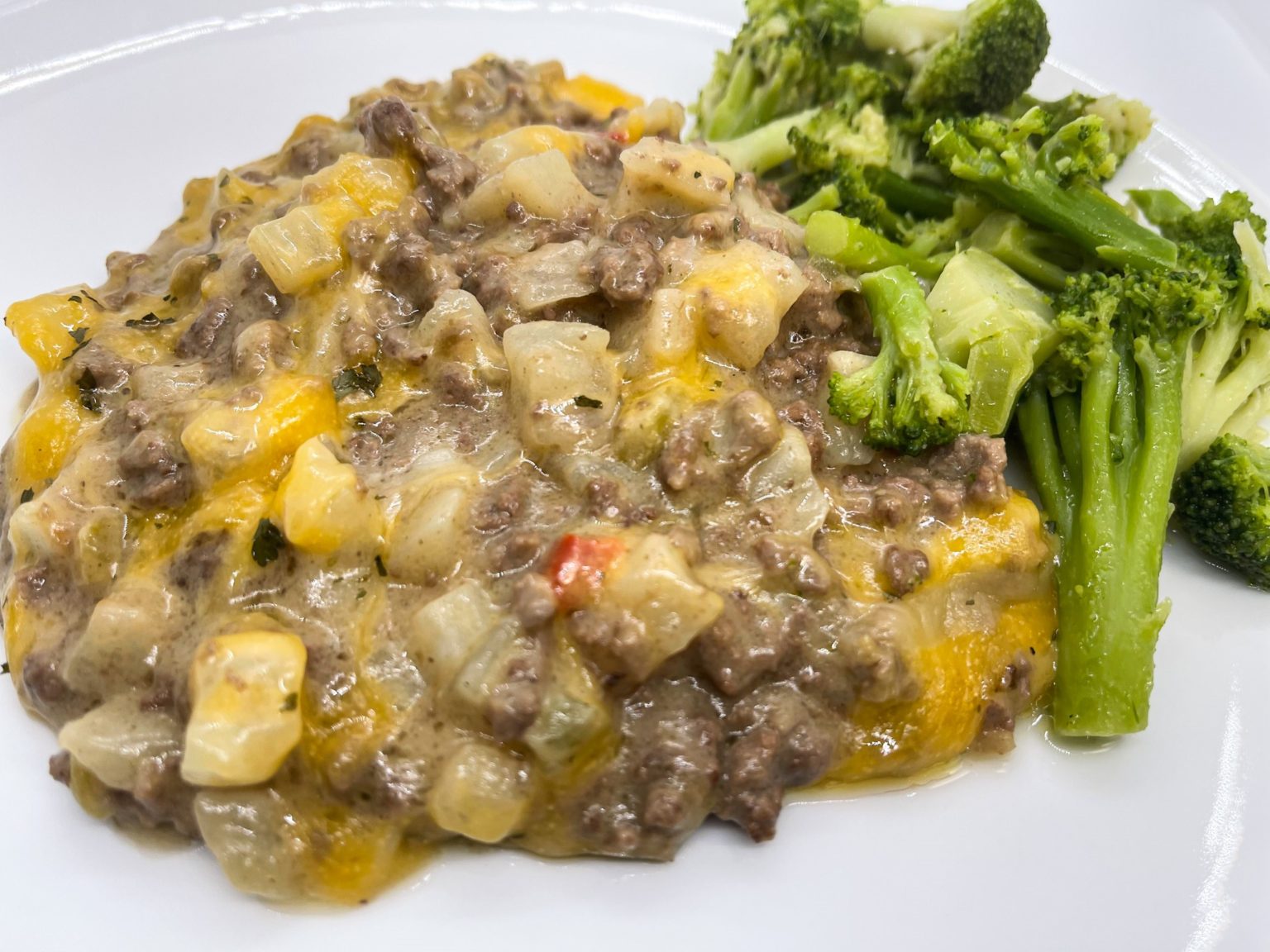 Hash Brown Potato Ground Beef One Skillet Catherine S Plates