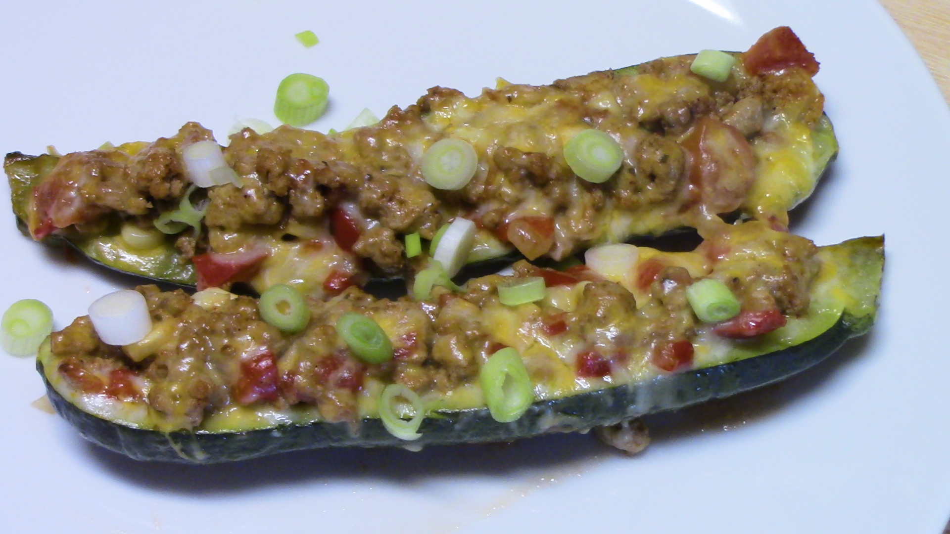 Turkey Stuffed Zucchini Boats