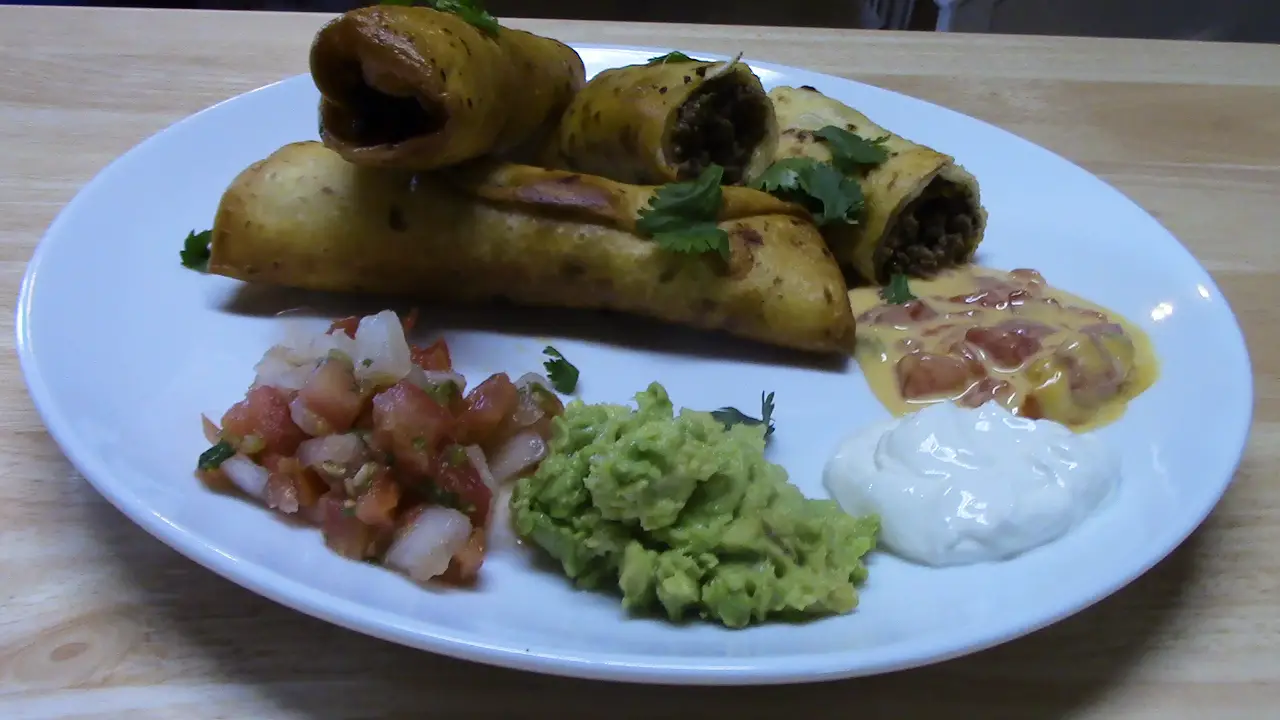 Ground Beef Fried Flautas