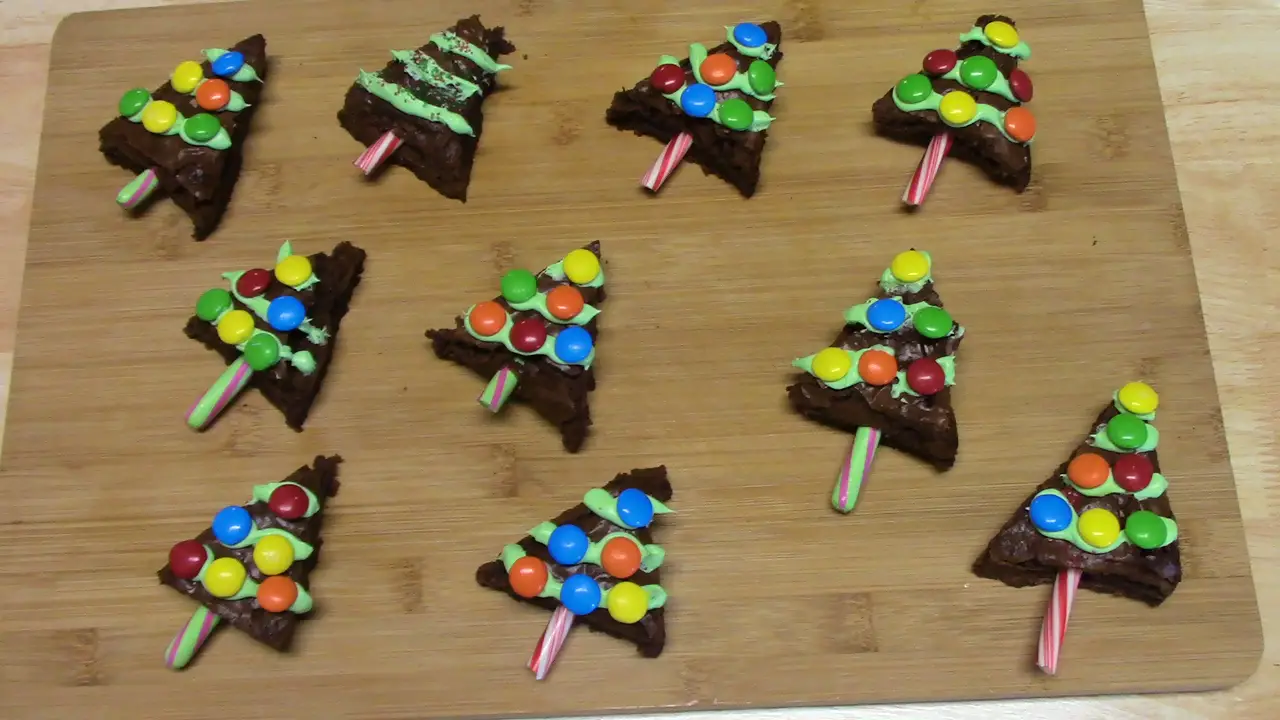 Christmas Tree Brownies