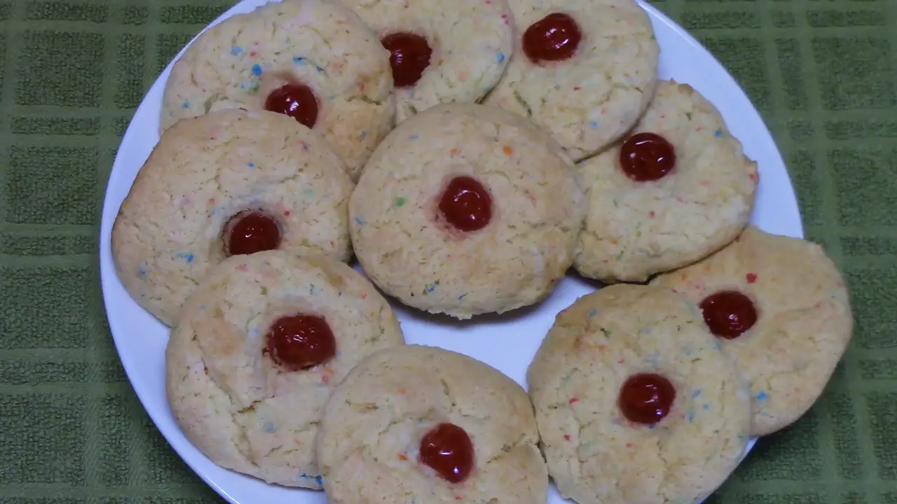 Cherry Chip Cake Mix Cookies