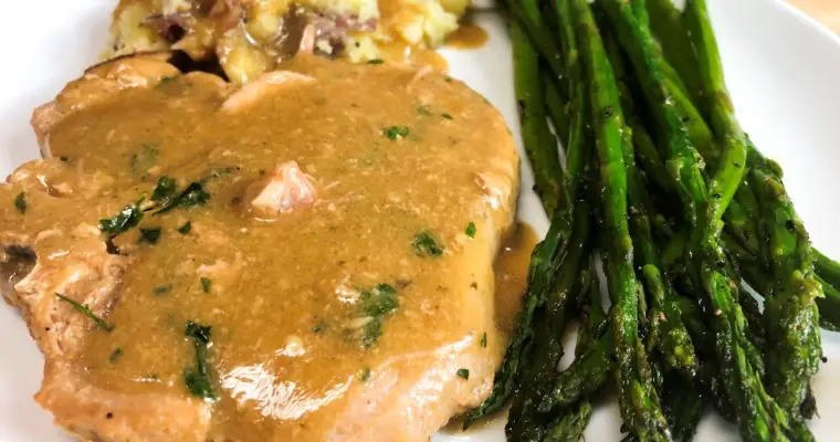 Crockpot Pork Chops & Gravy