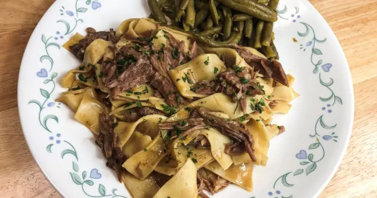 Crockpot Beef & Noodles