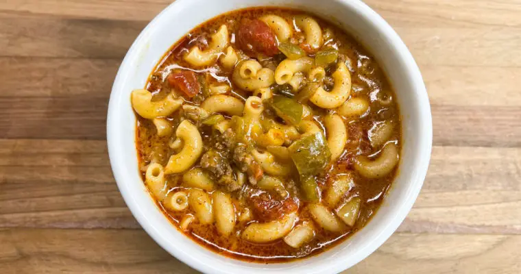 Chili Mac & Cheese Soup