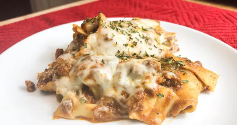 Easy One Skillet Lasagna