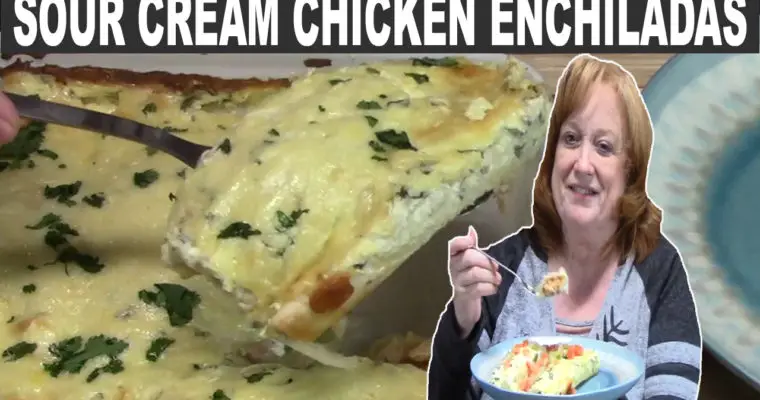 Easy Sour Cream Chicken Enchiladas Recipe