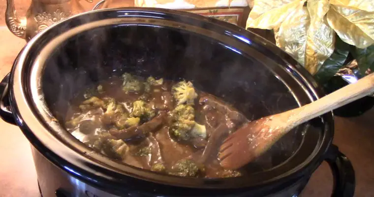 Crockpot Beef & Broccoli