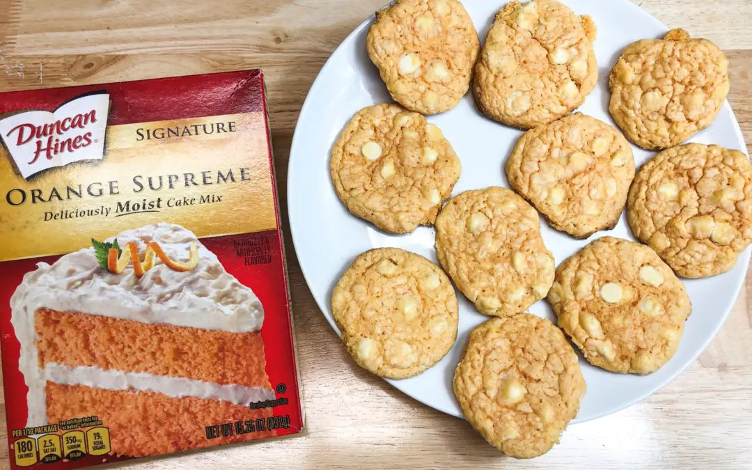 Cake Mix Cookies – Orange Creamsicle