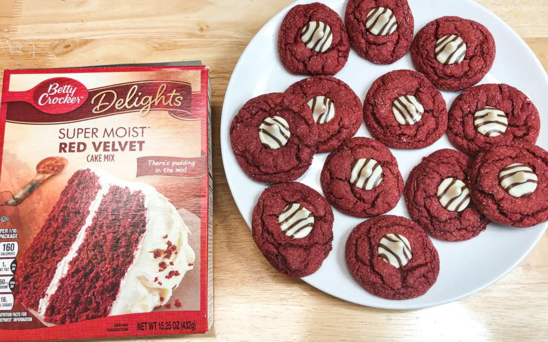 Cake Mix Cookies – Red Velvet Kiss