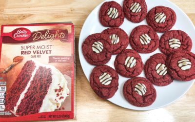 Cake Mix Cookies – Red Velvet Kiss