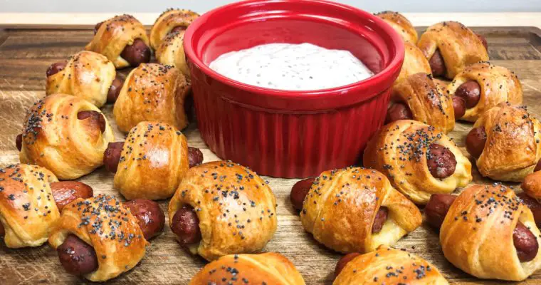 Pigs in a Blanket with Dipping Sauce (Lit’l Smokies)