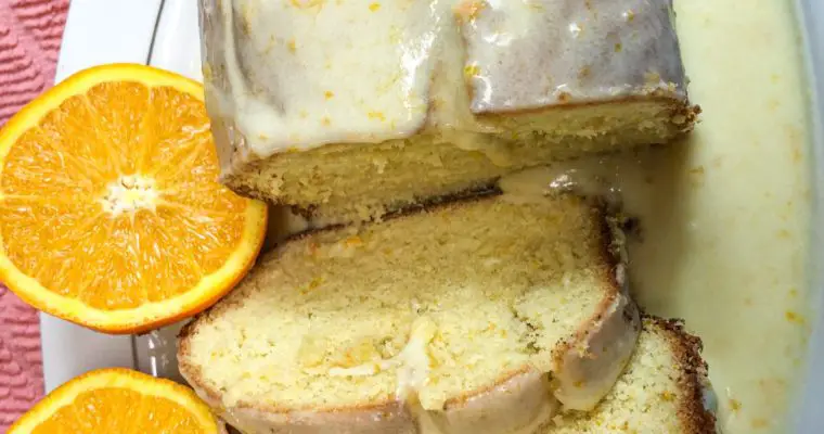 Homemade Orange Cake with Orange Icing