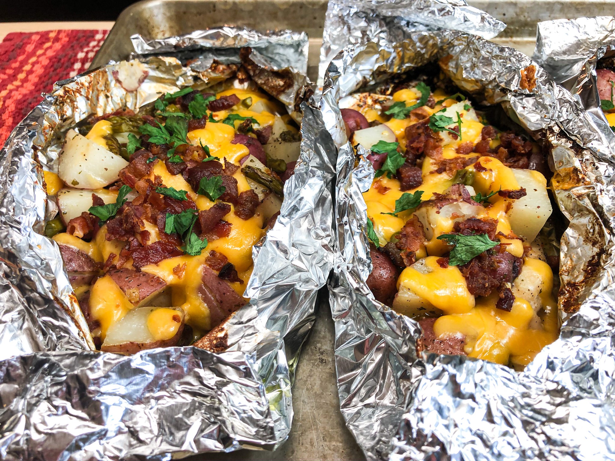 Chicken-Bacon-Ranch Foil Packs Recipe 