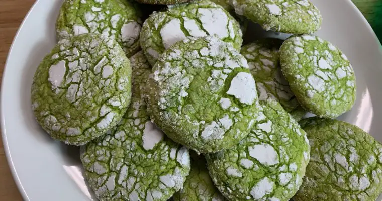 Cake Mix Cookie – Green Crinkle