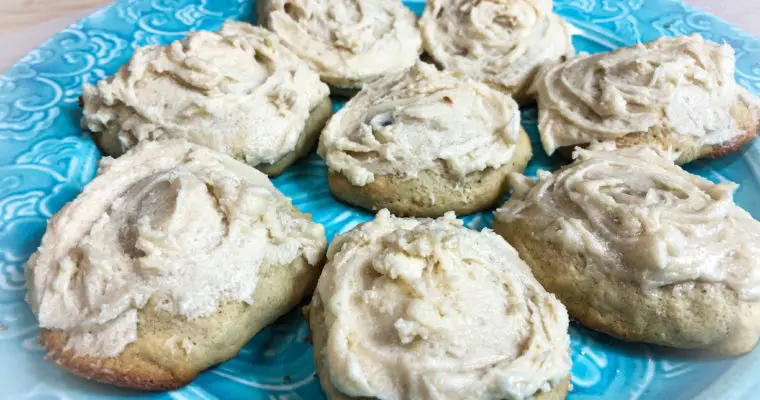 Banana Bread Frosted Cookies