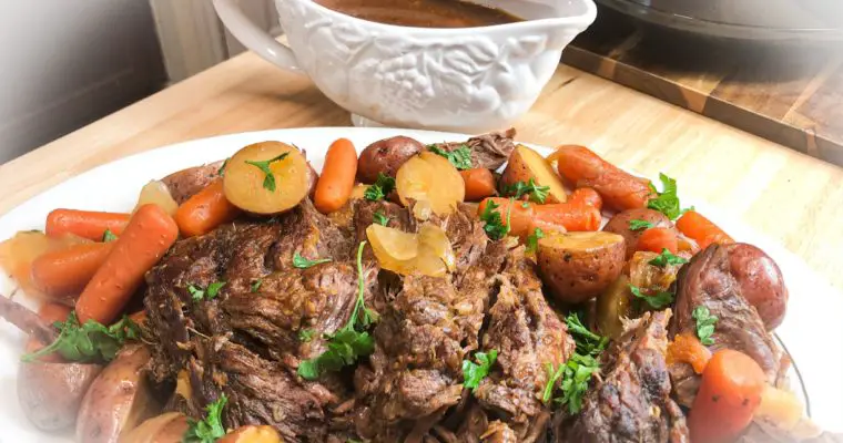 Crockpot Tender Roast with Delicious Gravy