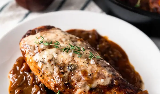 French Onion Chicken-One Skillet