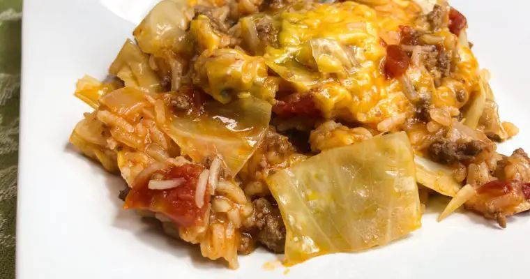 One Skillet Cabbage Roll Casserole