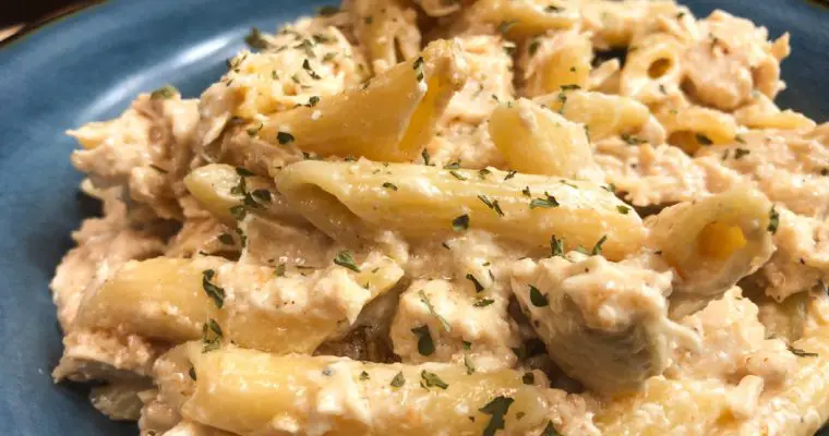 Crockpot Chicken Alfredo Easy Dump & Go Recipe