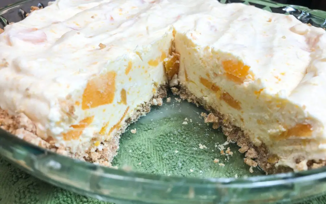 Peach Cheesecake Pie – Freezer Dessert