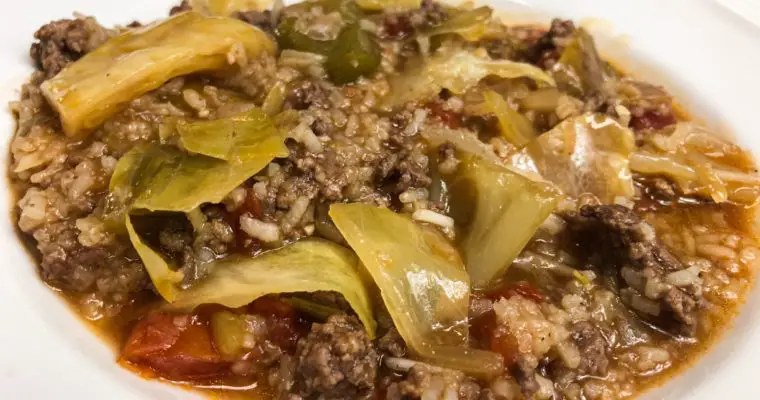 Crockpot Cabbage Roll Soup