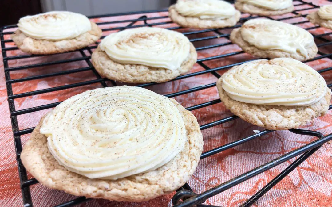 ICED EGGNOG Cake Mix Cookies