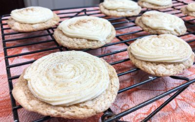ICED EGGNOG Cake Mix Cookies