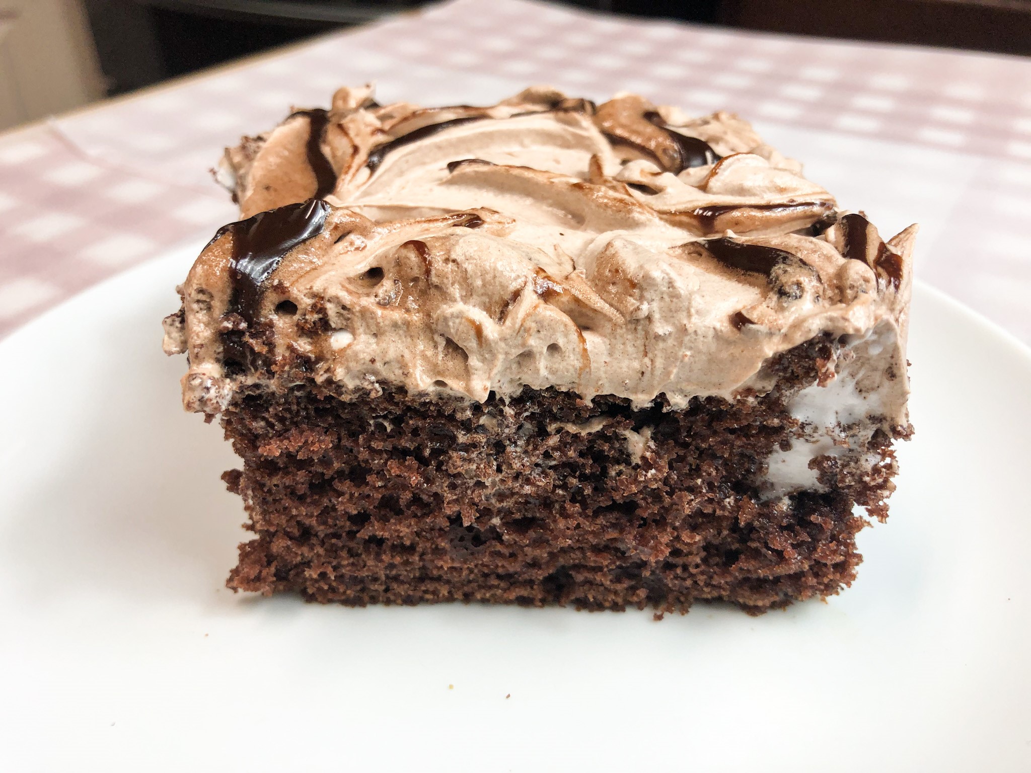 Hot Chocolate Poke Cake – Easy Boxed Cake Recipe – Catherine's Plates