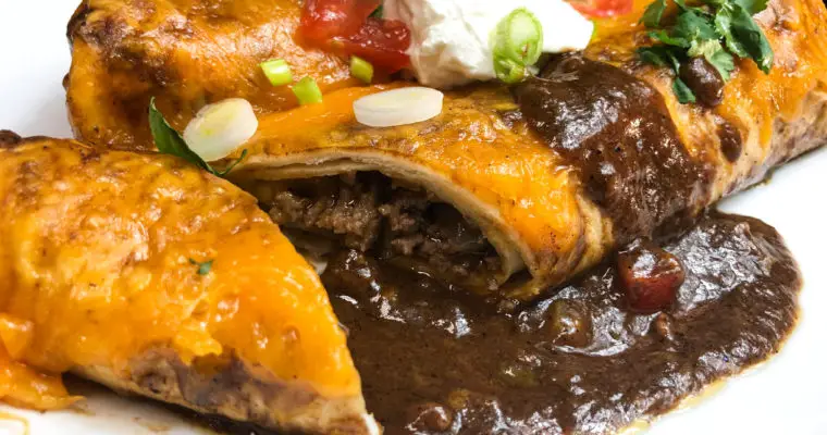 Smothered Beefy Burritos