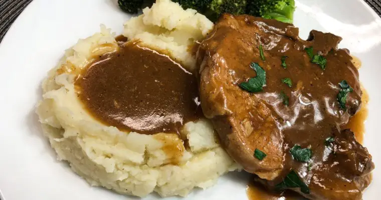 Crockpot Gravy Smothered Porkchops