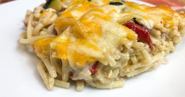 Turkey Spaghetti Bake Casserole