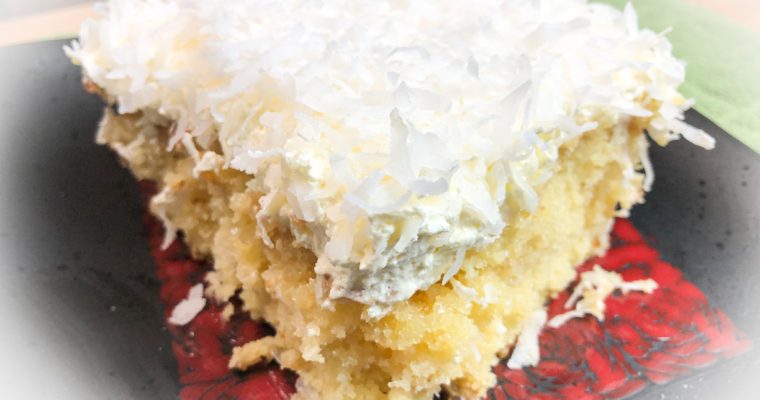 Coconut Cream Poke Cake