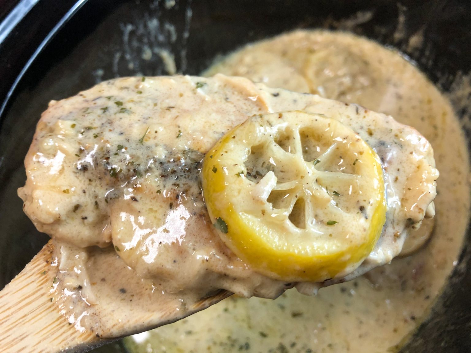 Crockpot Creamy Lemon Chicken Catherines Plates