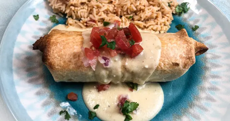 Smothered Chicken Burritos