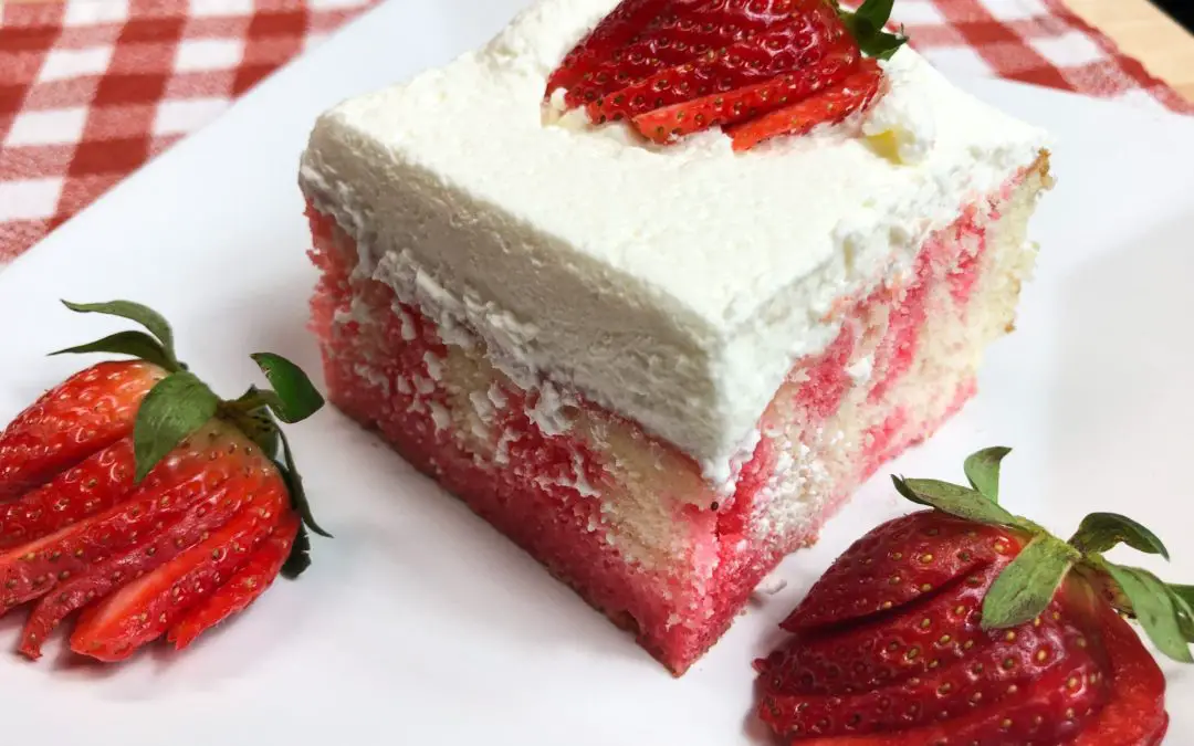 Strawberry Shortcake Poke Cake