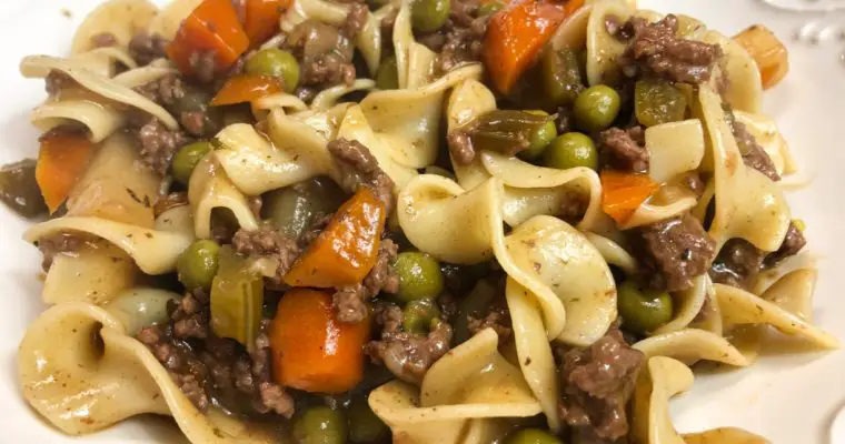 Crockpot Ground Beef Stew Casserole