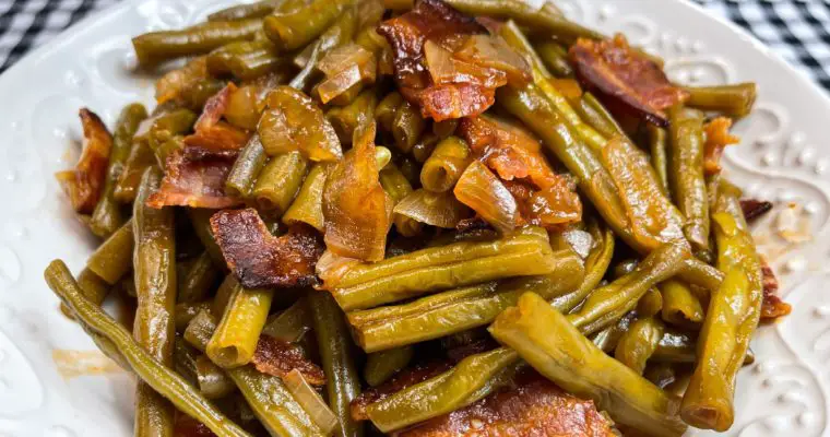 Crockpot Barbecue Green Beans