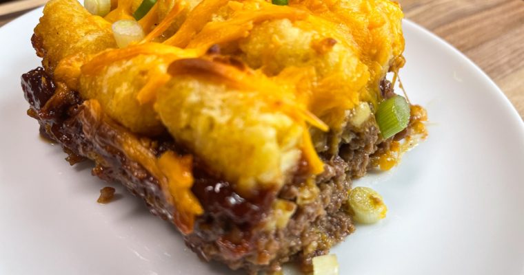 Tater Tot Meatloaf Casserole