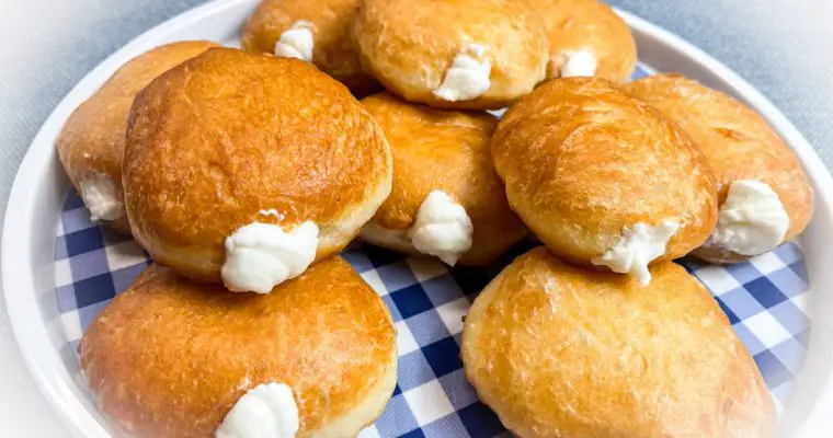 Cream Filled Donuts-Homemade