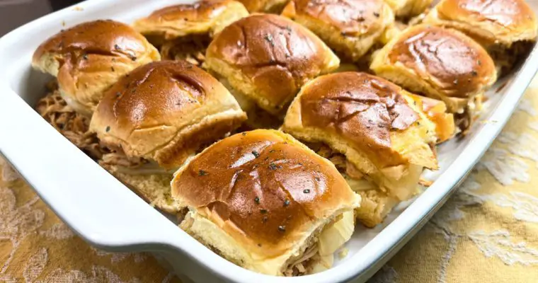 Crockpot Teriyaki Pineapple Chicken Sliders