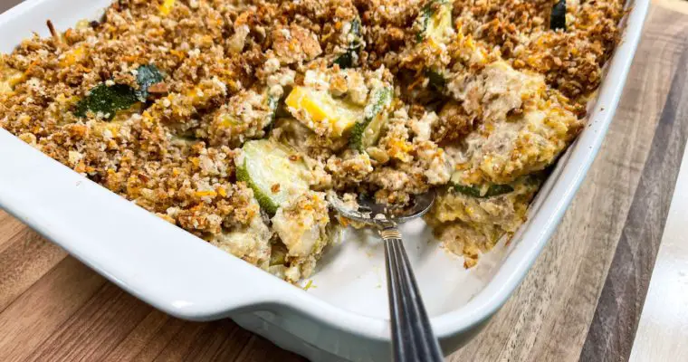 Summer Squash & Stuffing Casserole