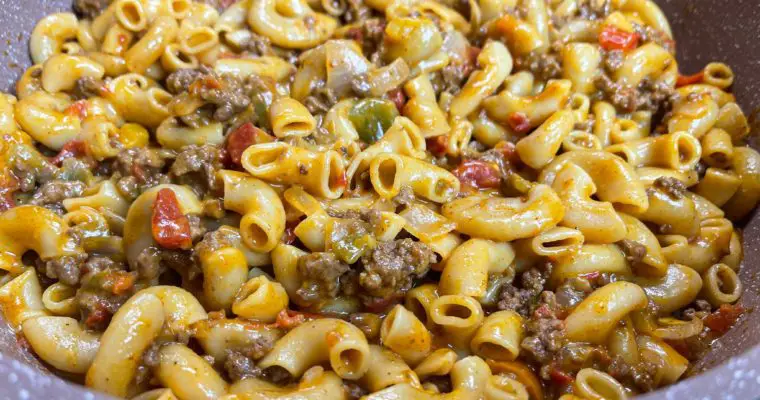 Taco Macaroni & Cheese One Pot Meal