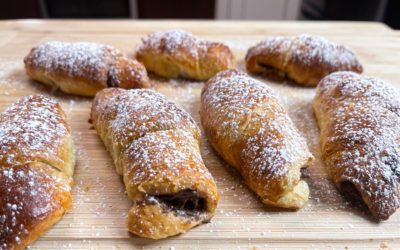 Air Fryer Chocolate & Nutella Crescent Rolls