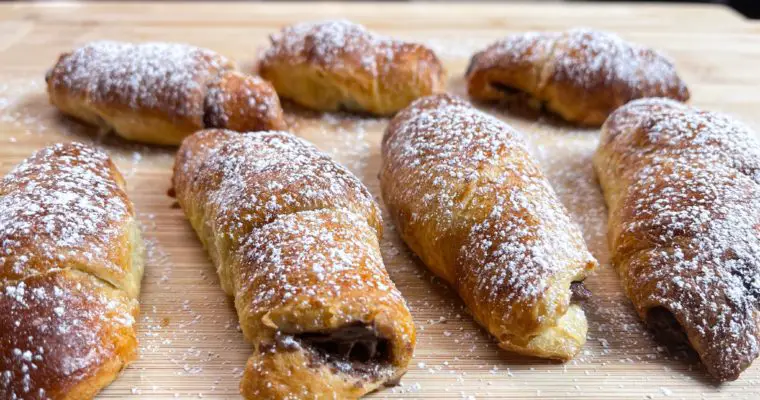 Air Fryer Chocolate & Nutella Crescent Rolls