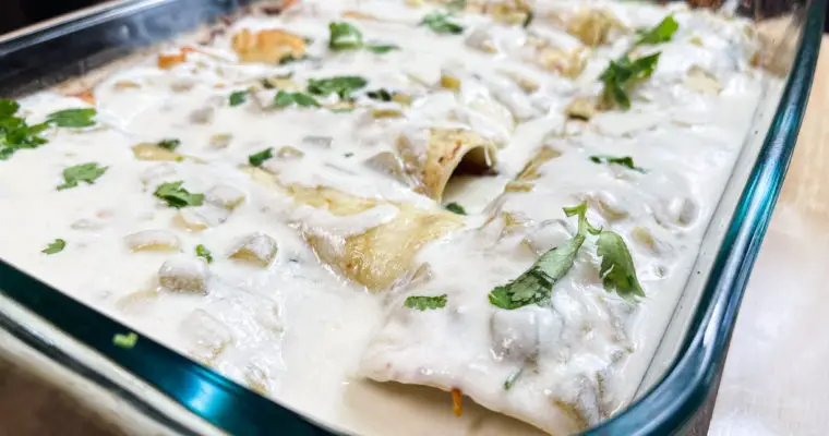 Beefy Enchiladas Salsa Verde Style