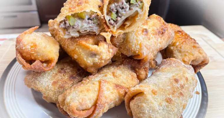 Philly Cheesesteak Egg Rolls