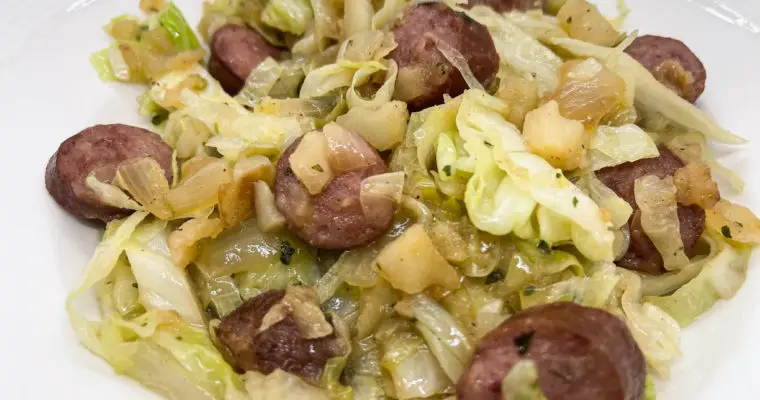 Fried Cabbage & Sausage