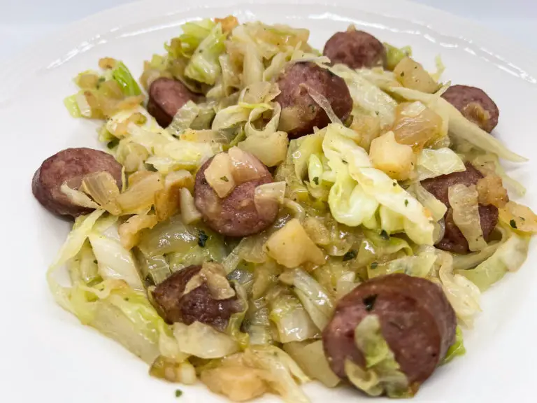 Fried Cabbage & Sausage – Catherine's Plates