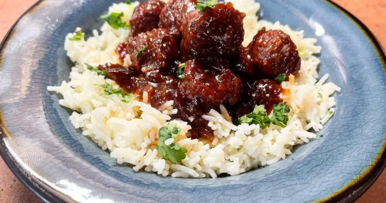 Crockpot Saucy Sauced Meatballs