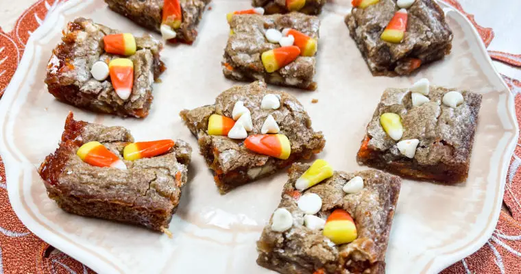 Halloween Candy Corn Blondies